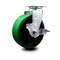 Service Caster 6 Inch Green Poly on Cast Iron Swivel Caster with Roller Bearing and Brake SCC SCC-20S620-PUR-GB-TLB - alternate 5
